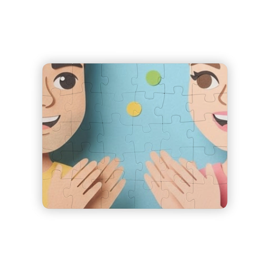 Kids' Puzzle, 30-Piece - Playful Paper Friends - Clap One......