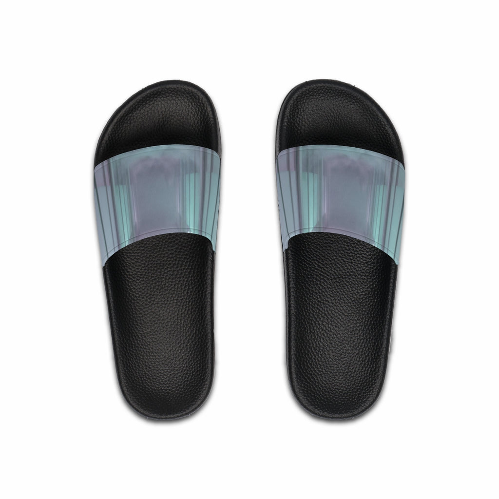 Men's Slide Sandals - Liminal Corridor Fog Art Print |...