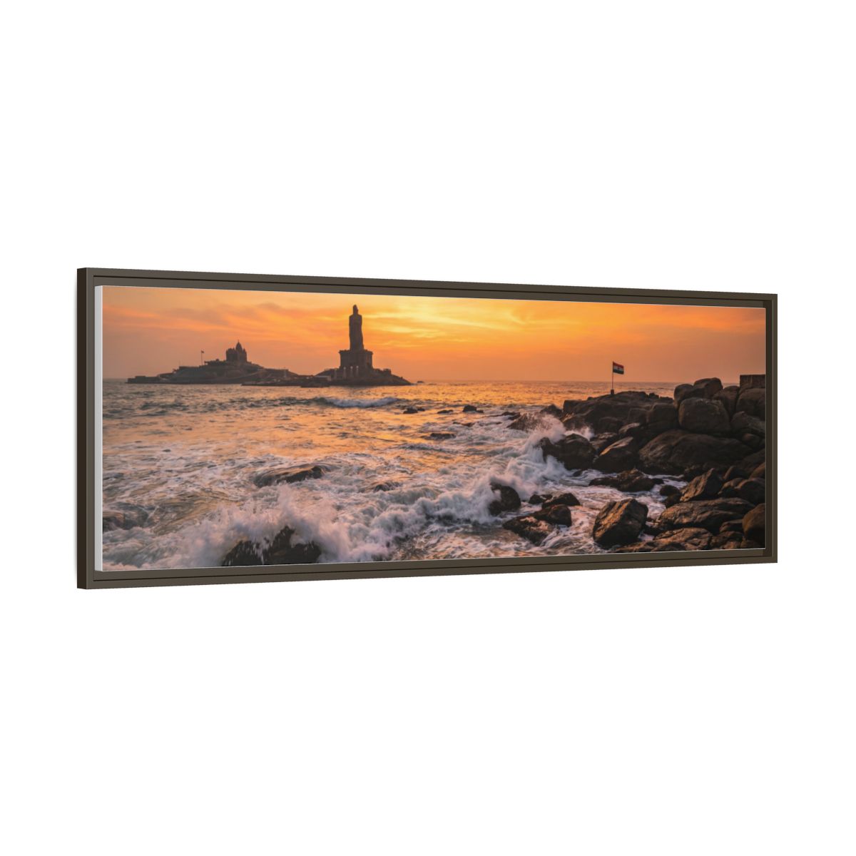 Framed Matte Canvas - Majestic Golden Coast