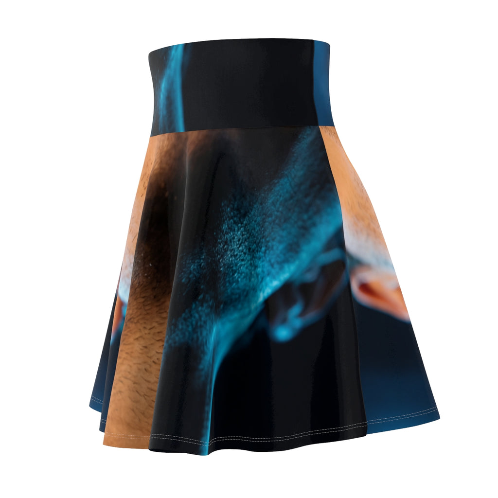 Women's Skater Skirt - Neon Horizon Portrait | Echovira...