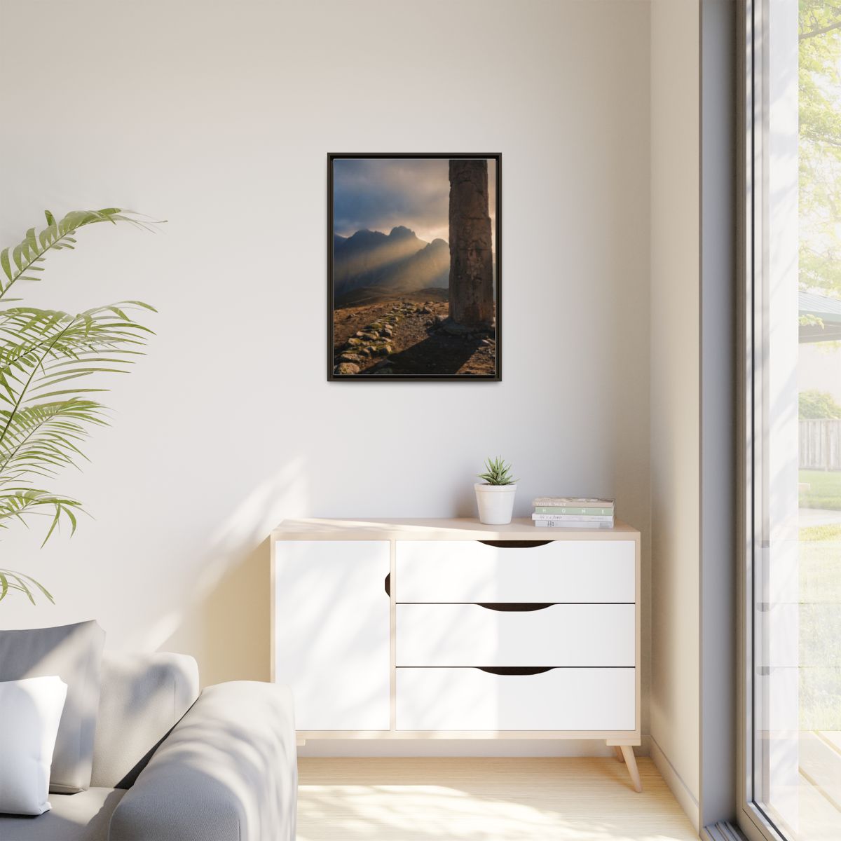Matte Canvas, Framed - Mystic Monolith Ancient Persian... |...
