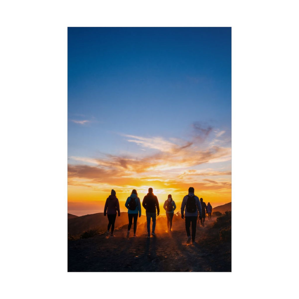 Unframed Posters - Sunrise Trail Journey