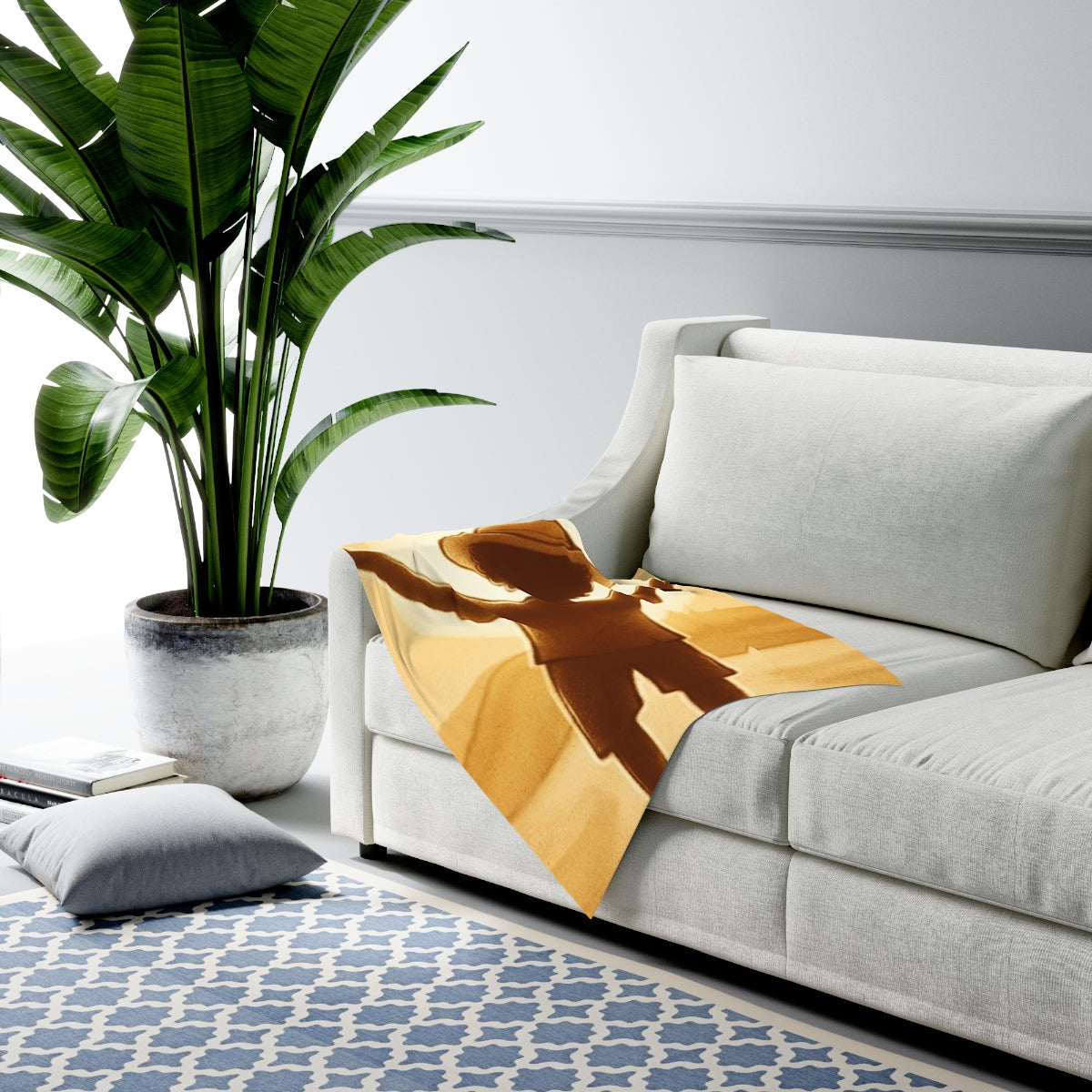 Baby Swaddle Blanket - Golden Discovery Sun Child Silhouette...