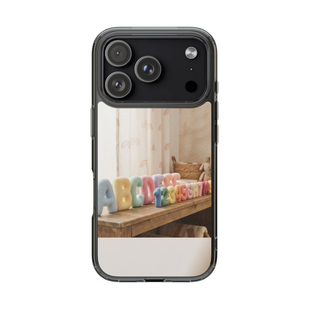 Clear Impact-Resistant Case - Pastel ABCs | Echovira Gallery