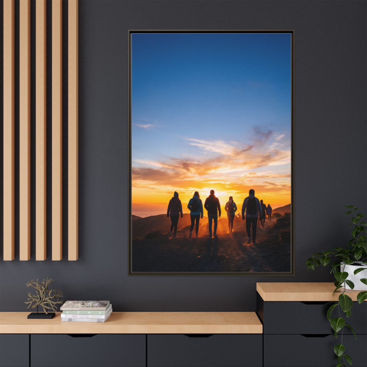 Matte Canvas, Framed - Epic Dawn Trek