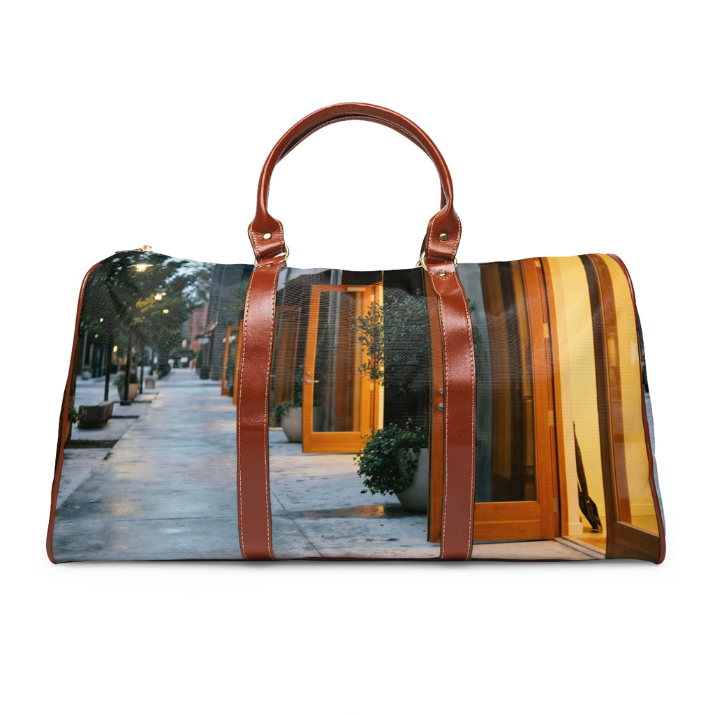 Waterproof Travel Bag - Twilight Walkway | Echovira Gallery