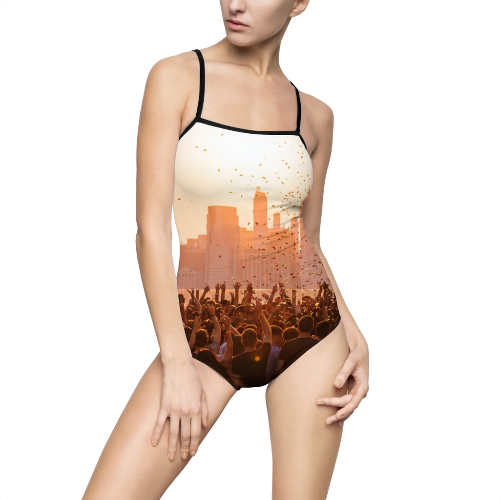 Women's One-piece Swimsuit - City Lights Festival | Echovira...