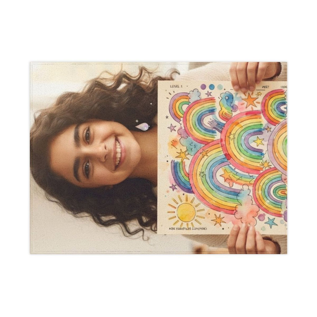Toddler Blanket - Rainbow Whimsy Nap Throw | Echovira...