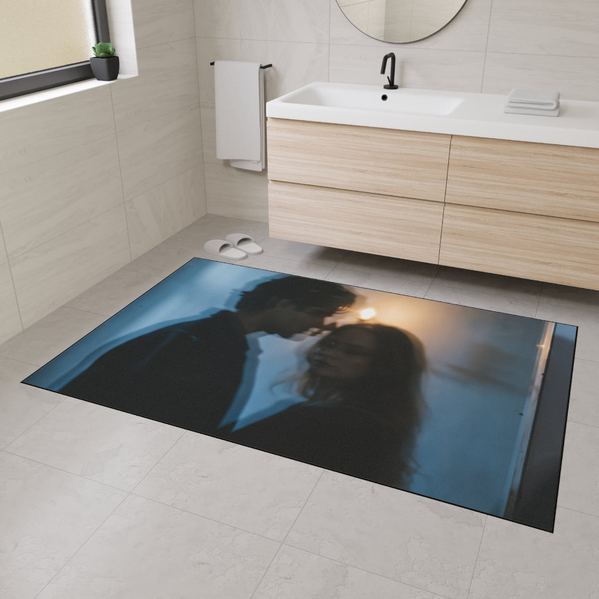 Midnight Glow Floor Mat - Moody Welcome Entryway | Echovira...