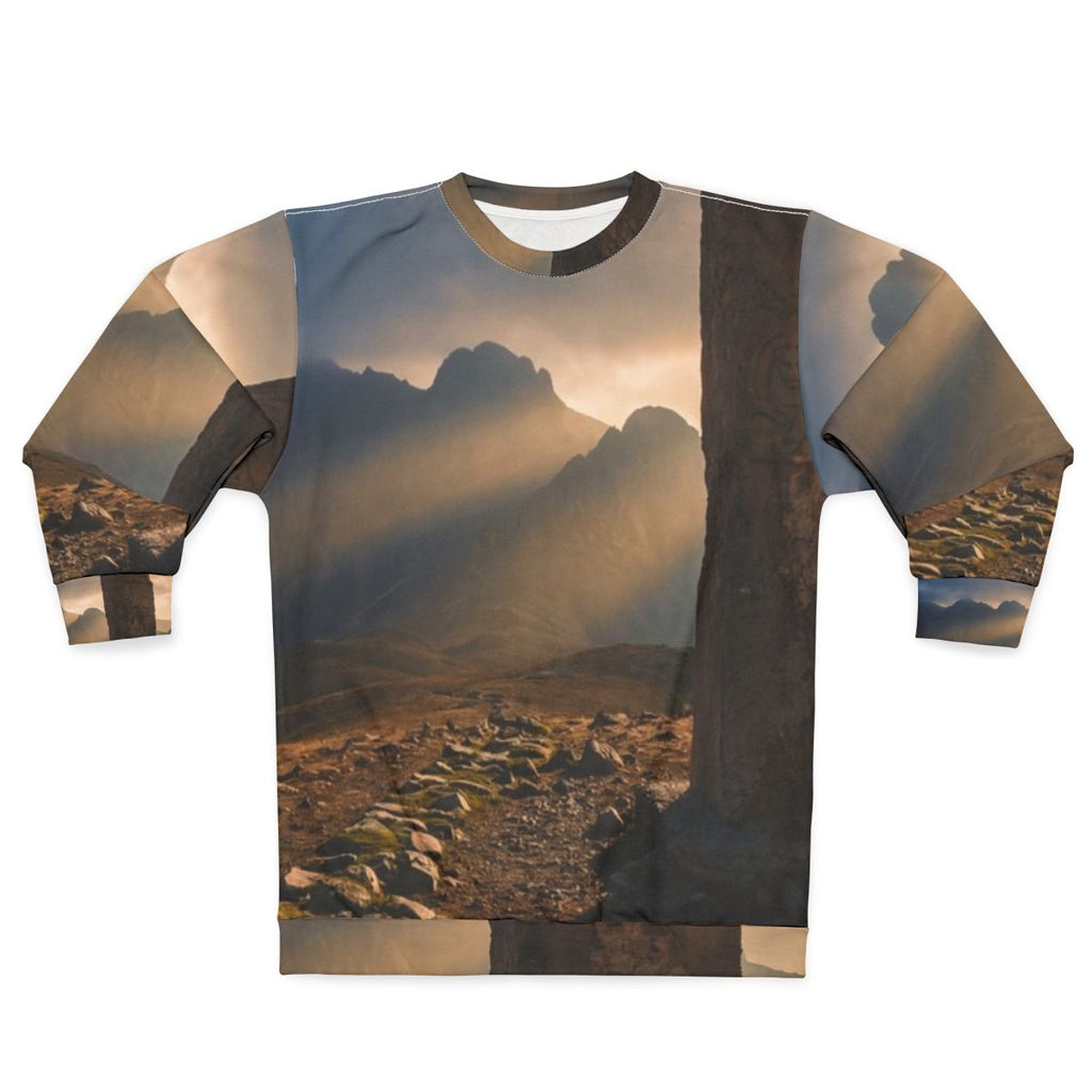 Men's Unisex Sweatshirt - Ancient Stone Column Mountain... |...