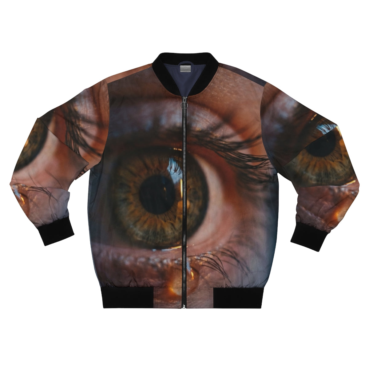 Men's Bomber Jacket - Amber Iris Reflection Fine Art Print |...