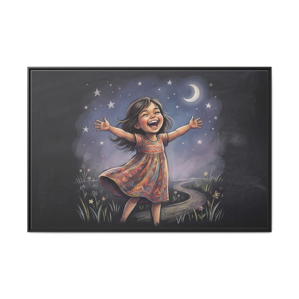 Matte Canvas Framed - Starlit Wonder Joy — Black / 1.25"......