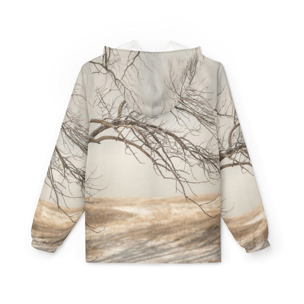 Unisex Windbreaker Jacket - Winter Branch Solitude Landscape...