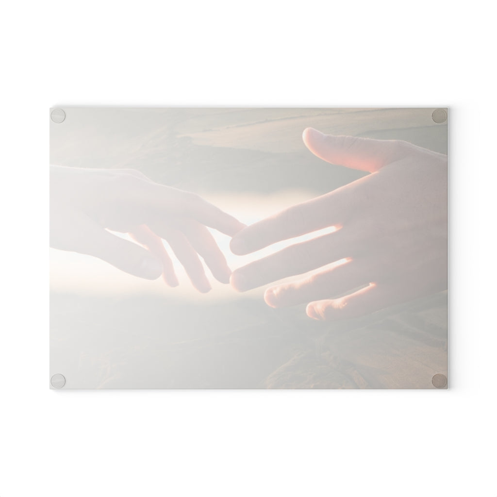 Glass Cutting Board - The Infinite Touch | Ethereal Coastal...