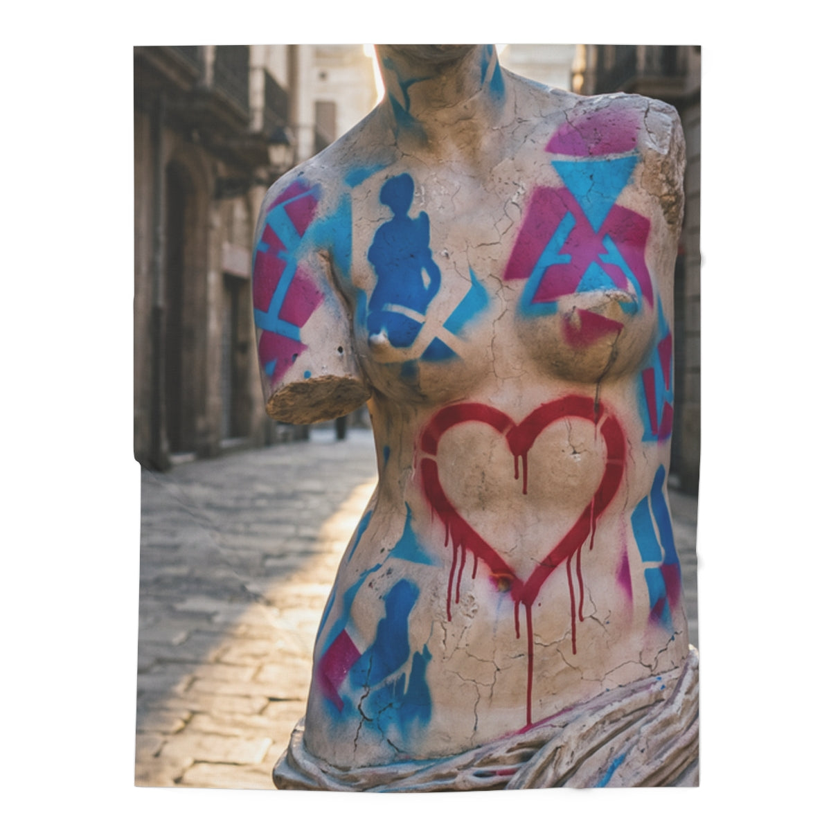 Graffiti Venus Baby Swaddle Blanket