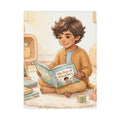 Toddler Blanket - Curious Minds Watercolor Canvas Art |...