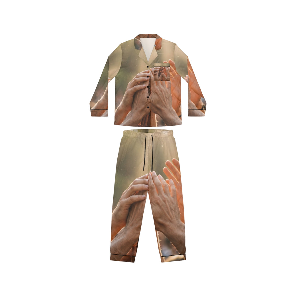 Women's Satin Pajamas - Golden Rays of Unity Wall Art |...