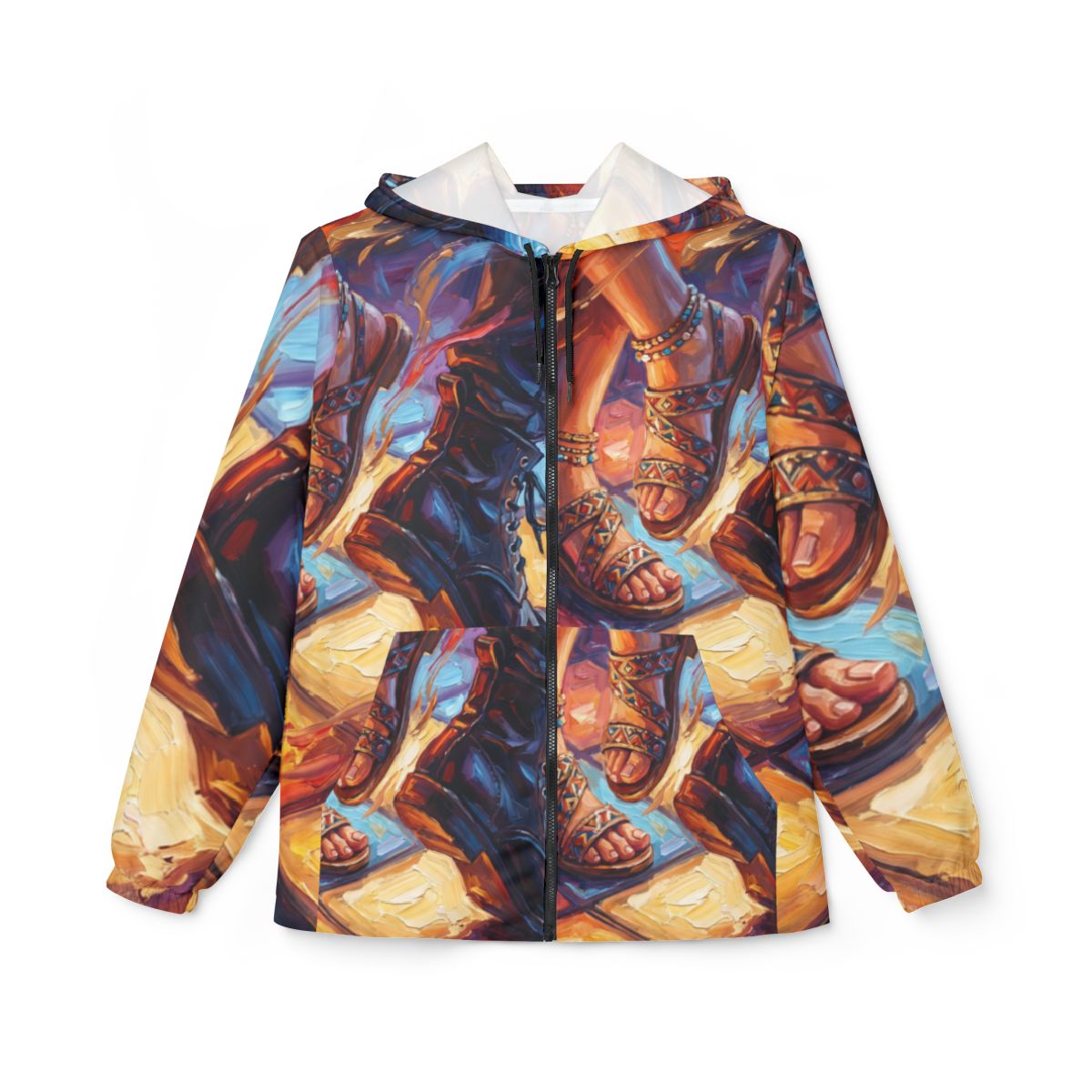 Men's Windbreaker - Festival Rhythm | Echovira Gallery