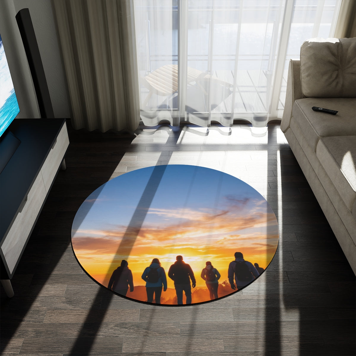 Round Rug - Golden Compass