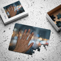 Kids' 30-Piece Puzzle Rainy City Window Art