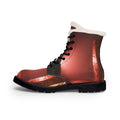 Women's Fur Leather Boots Brutalist Art