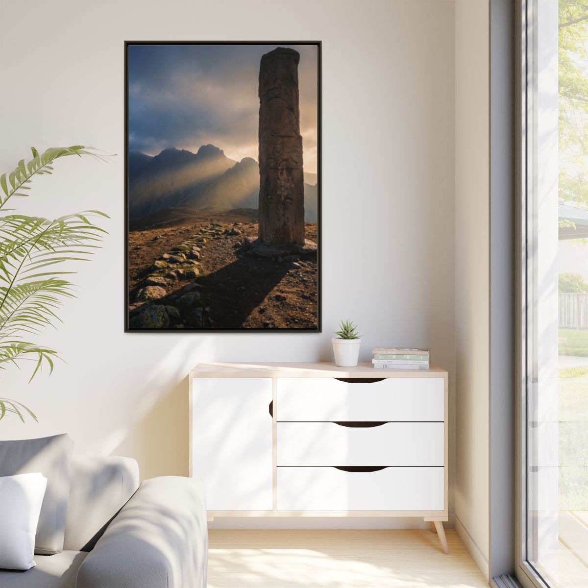 Matte Canvas, Framed - Mystic Monolith Ancient Persian... |...