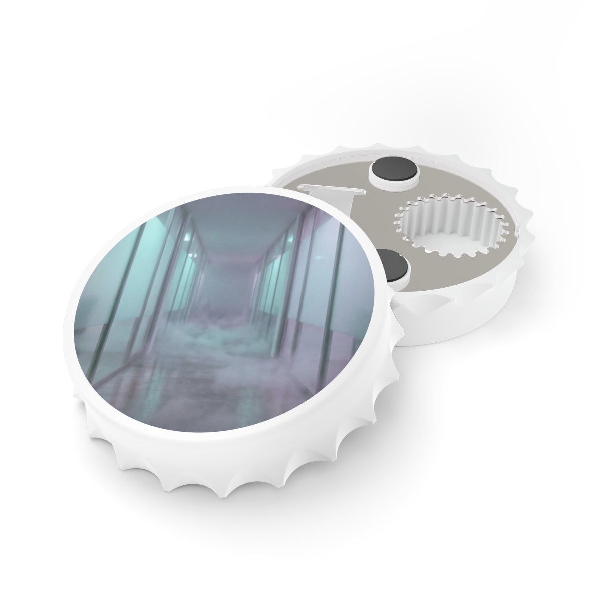 Bottle Opener - Neon Corridor Pocket Tool | Echovira Gallery