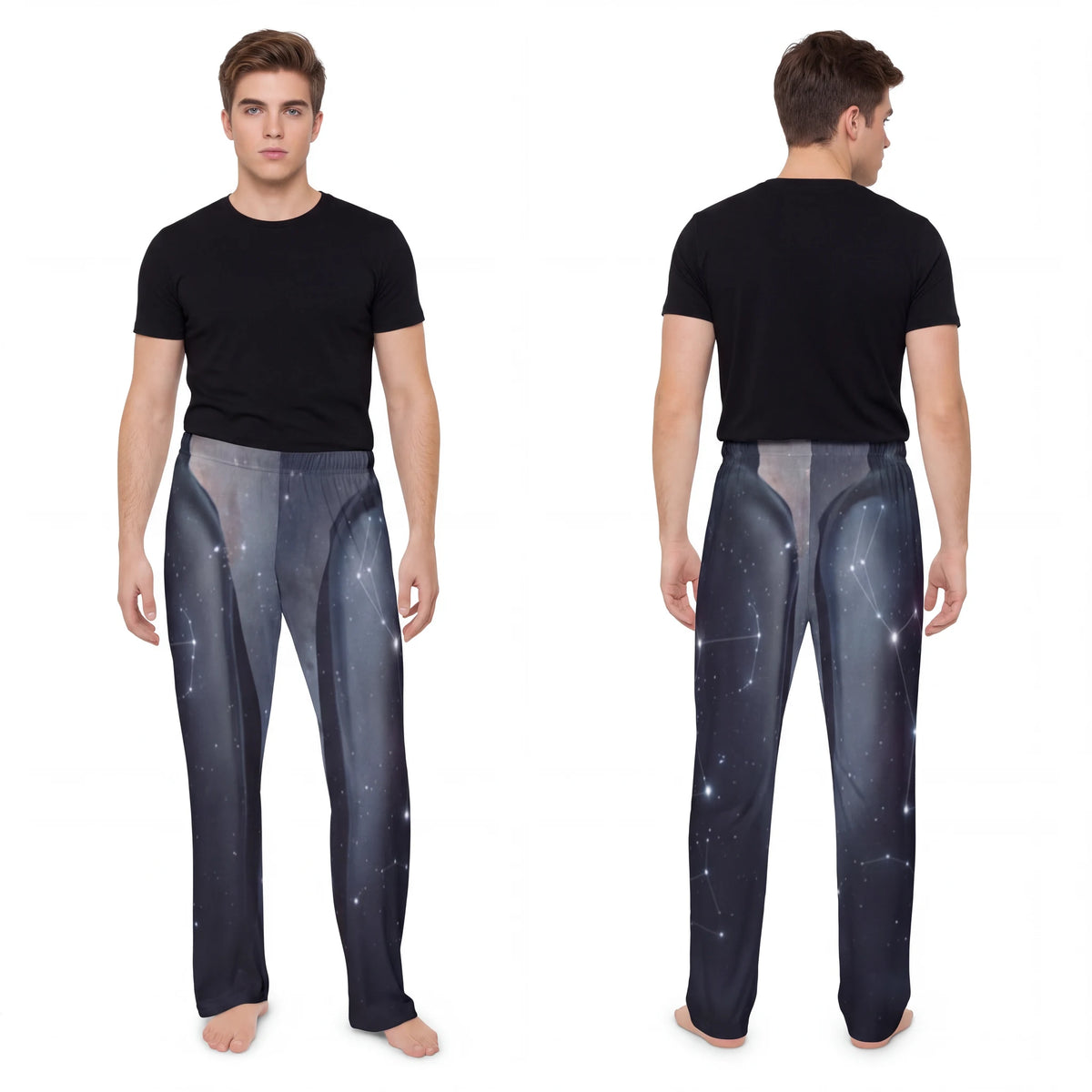 Men's Pajama Pants with Cosmic Orion Art