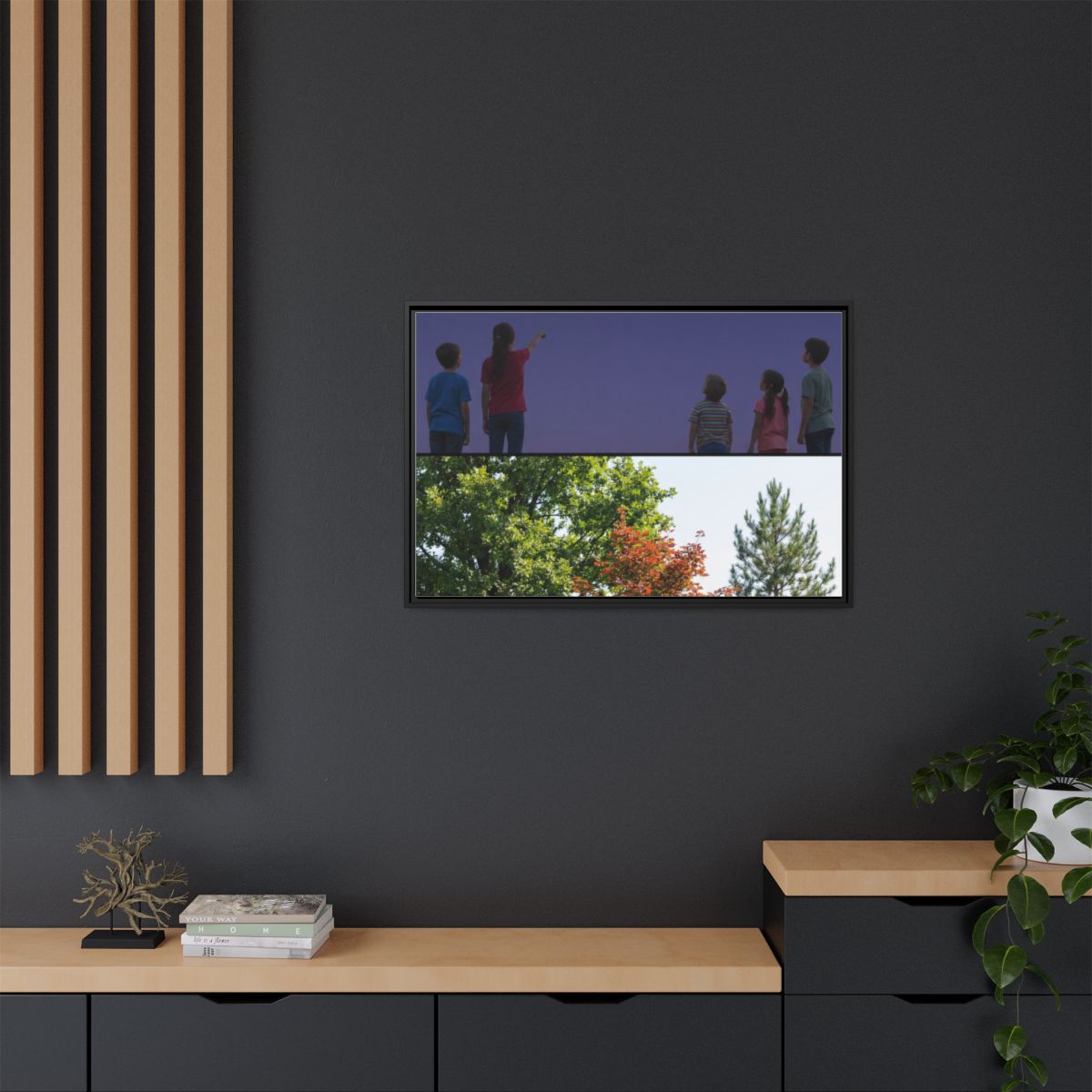 Framed Matte Canvas - Wilderness Gallery — Black / 1.25"