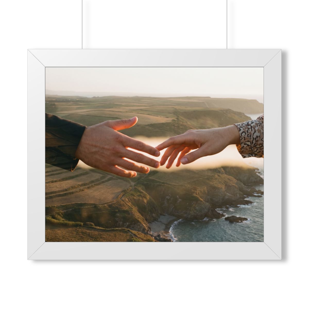 Framed Horizontal Poster - The Infinite Touch | Ethereal......