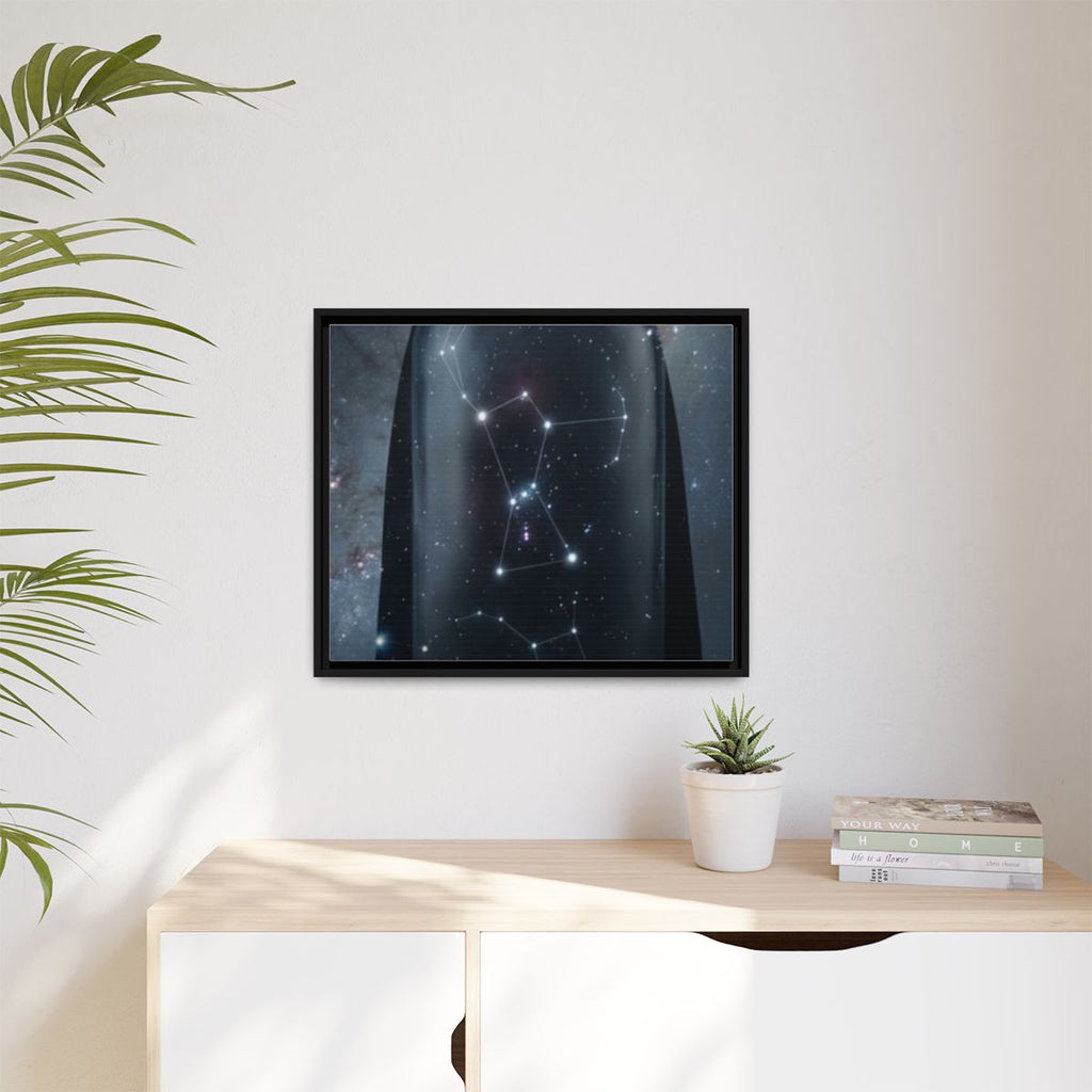 Framed Matte Canvas - Cosmic Sentinel — Black / 1.25" (10×8...