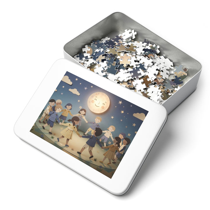 Jigsaw Puzzle with Tin - Moonlit Paper Dance (30, 110, 252, 500, 1000 & 2000 pcs)