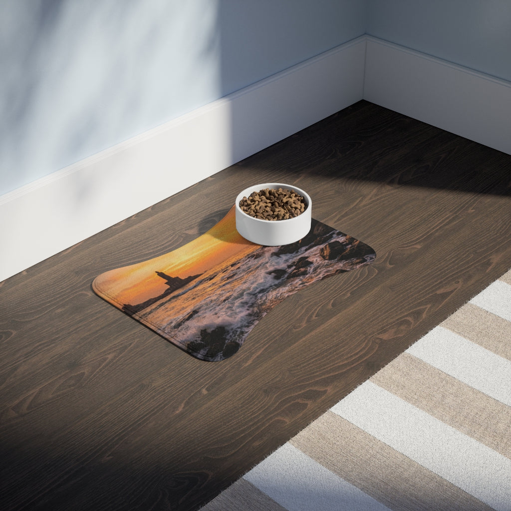 Pet Feeding Mat - Golden Hour Tides