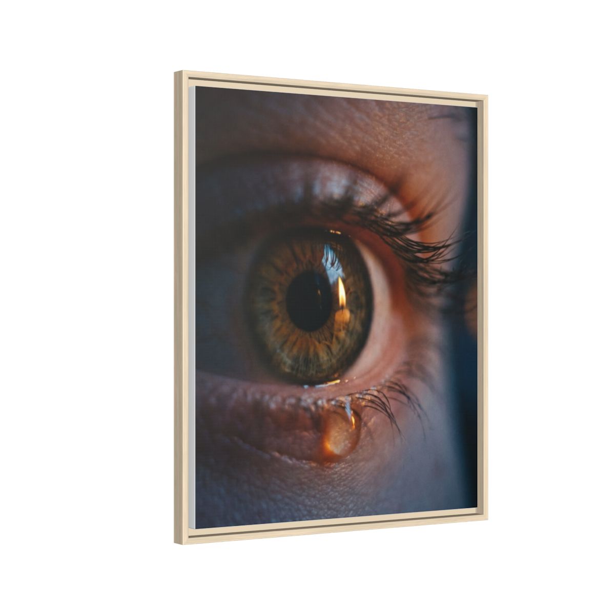 Matte Canvas, Framed - Luminous Tear