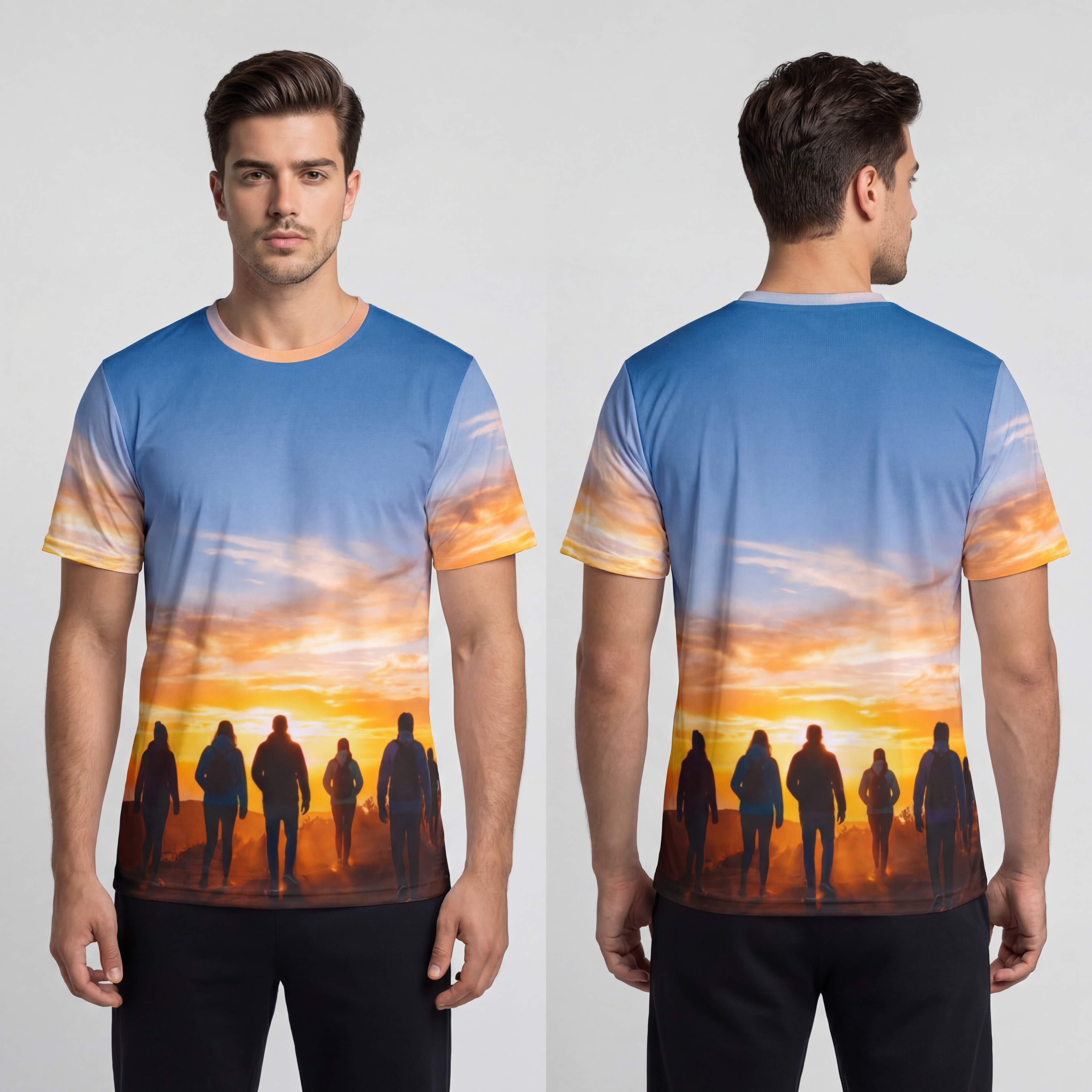 Men's Sports Jersey - Golden Trail Horizon