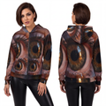 Unisex Zip Hoodie - Amber Iris Reflection Fine Art Print |...