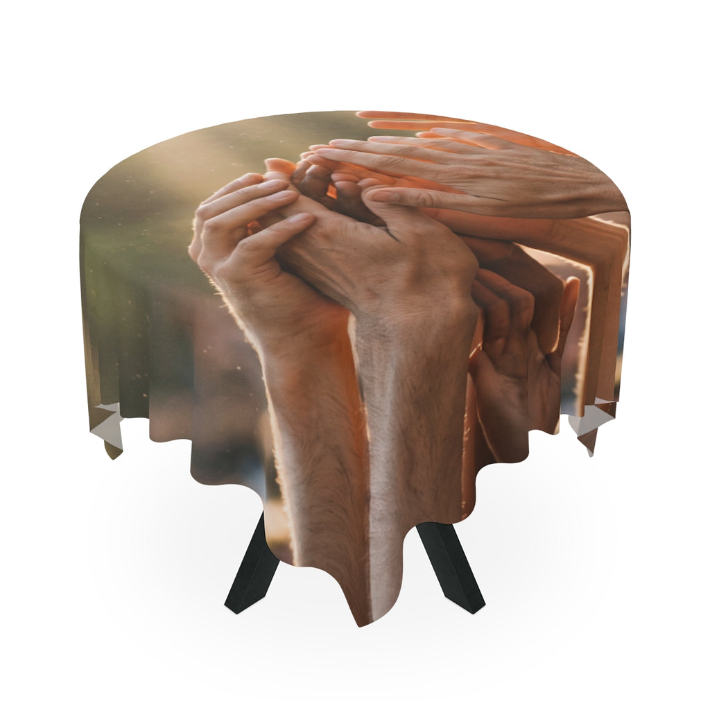 Tablecloth - Golden Rays of Unity Wall Art | Echovira...