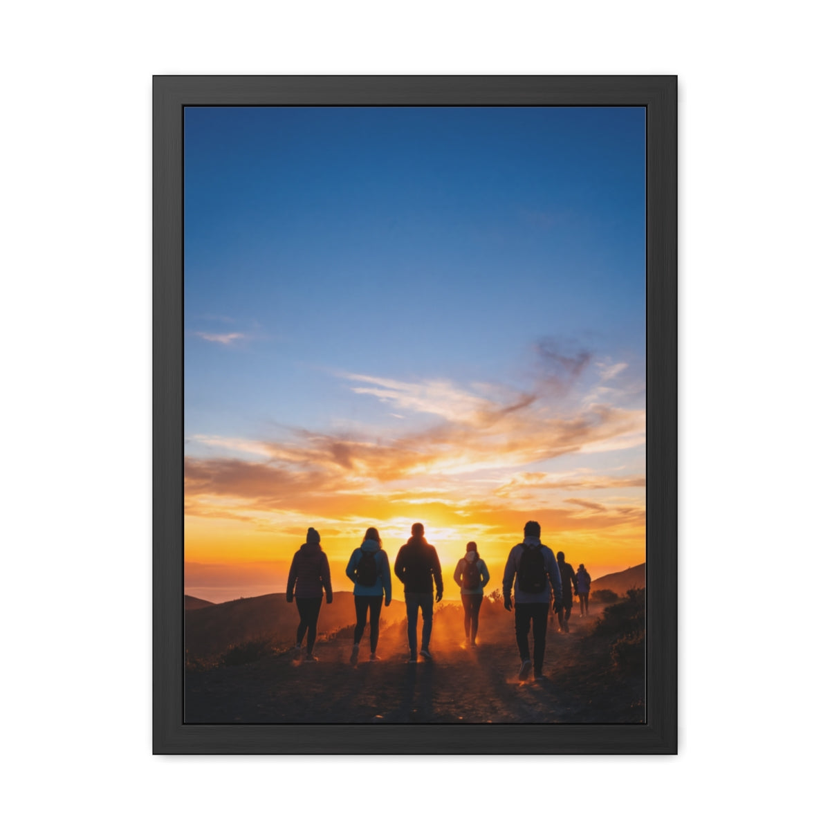 Framed Poster - Sunset Silhouette