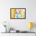 Framed Horizontal Poster - First Journey Watercolor Baby Art...