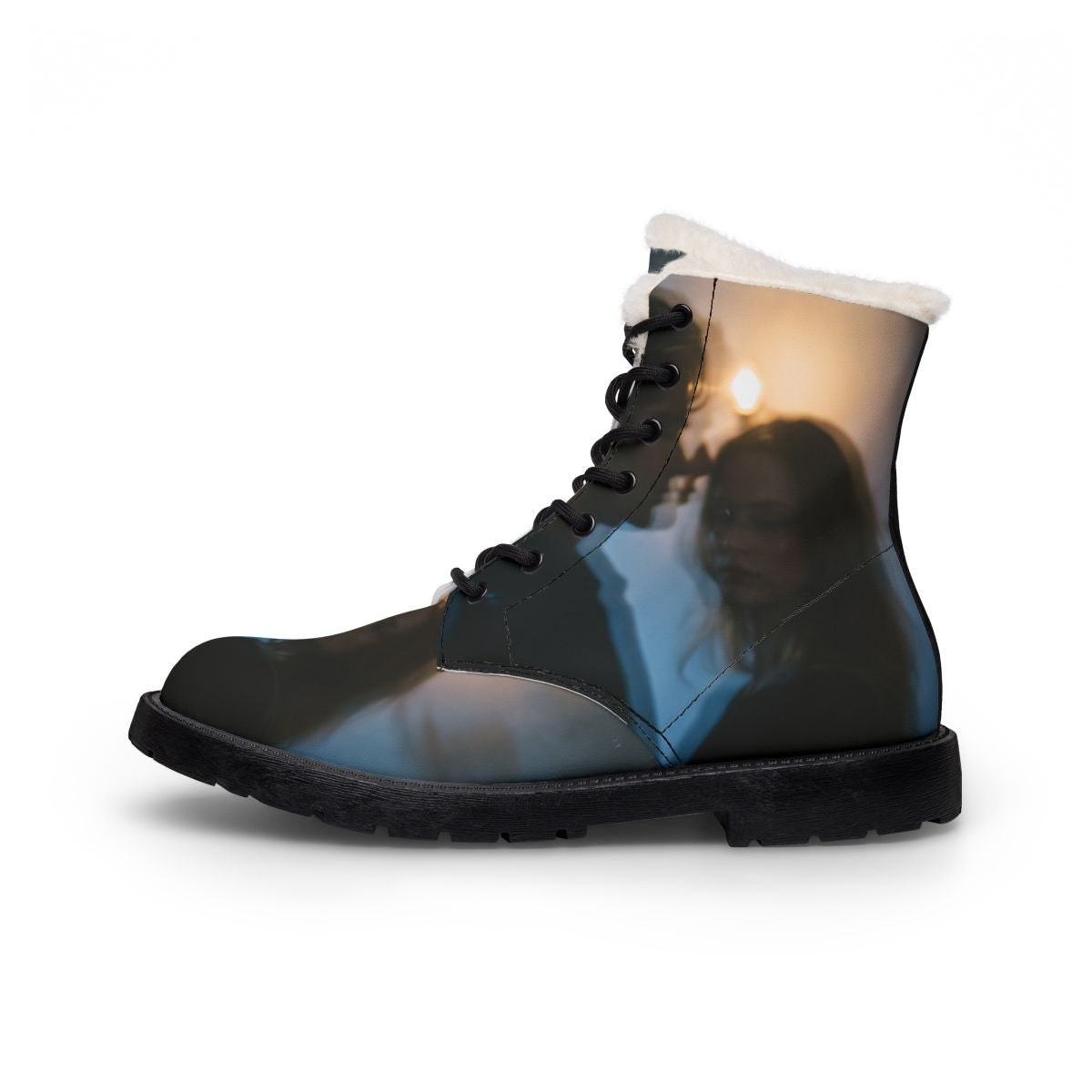 Midnight Reflections Women's Boots - Moody Leather Boots |...