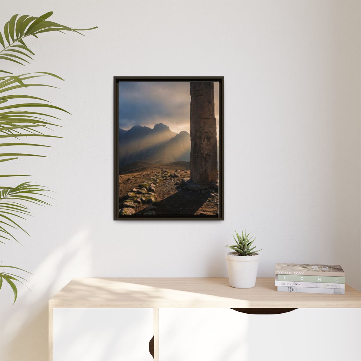 Matte Canvas, Framed - Mystic Monolith Ancient Persian... |...