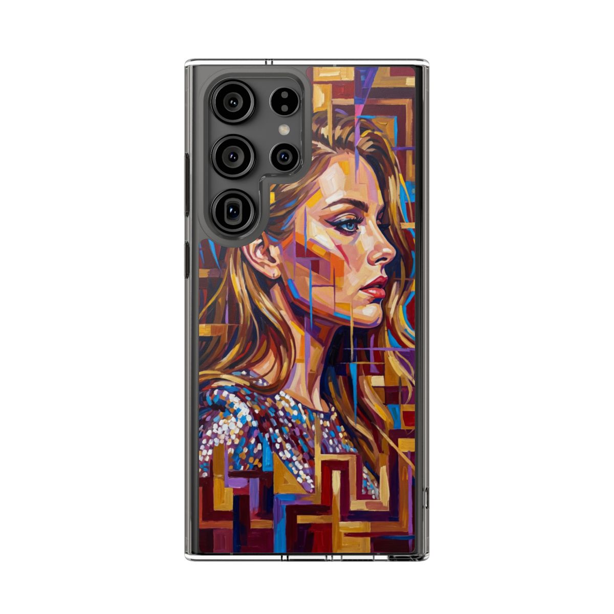 Clear Impact-Resistant Case - Shattered Elegance | Echovira...