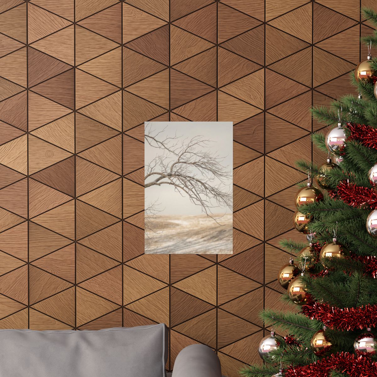 Matte Vertical Posters - Winter Branch Solitude Landscape......