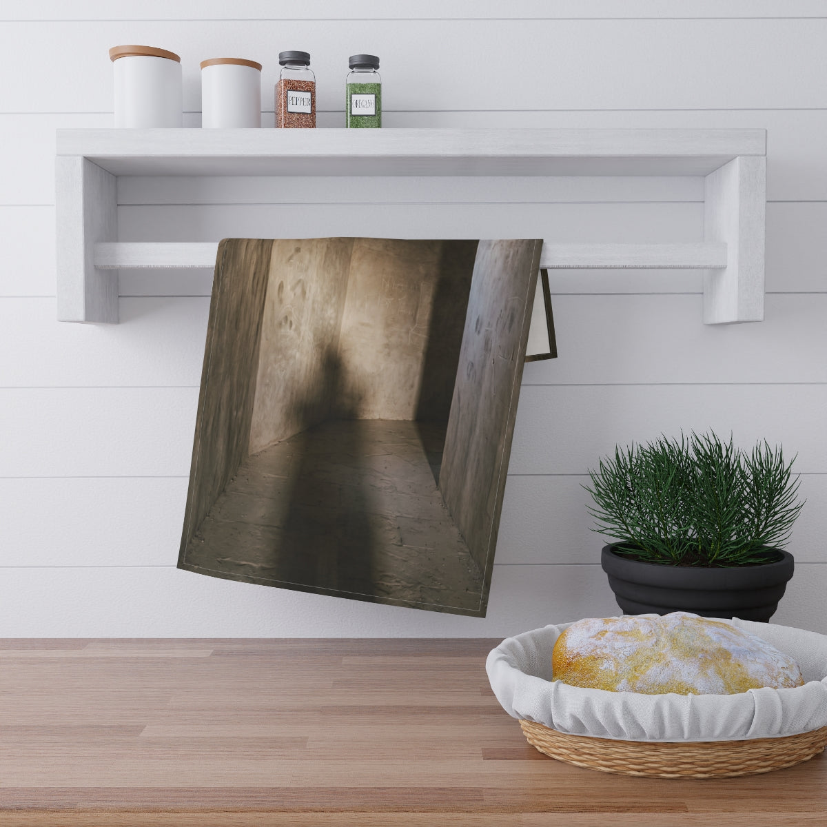 Tea Towels - Shadows of the Citadel moody architectural... |...