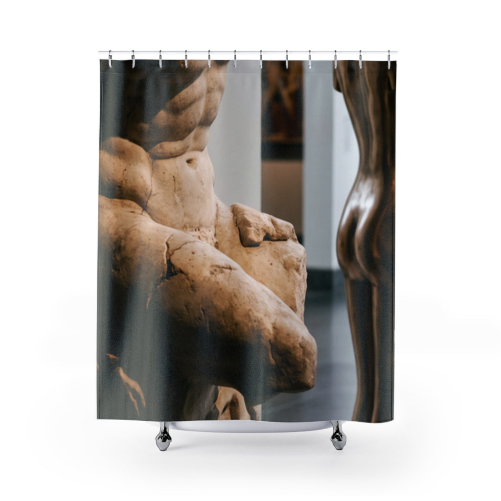 Shower Curtains - Classical Sculpture Gallery Torso Art |...