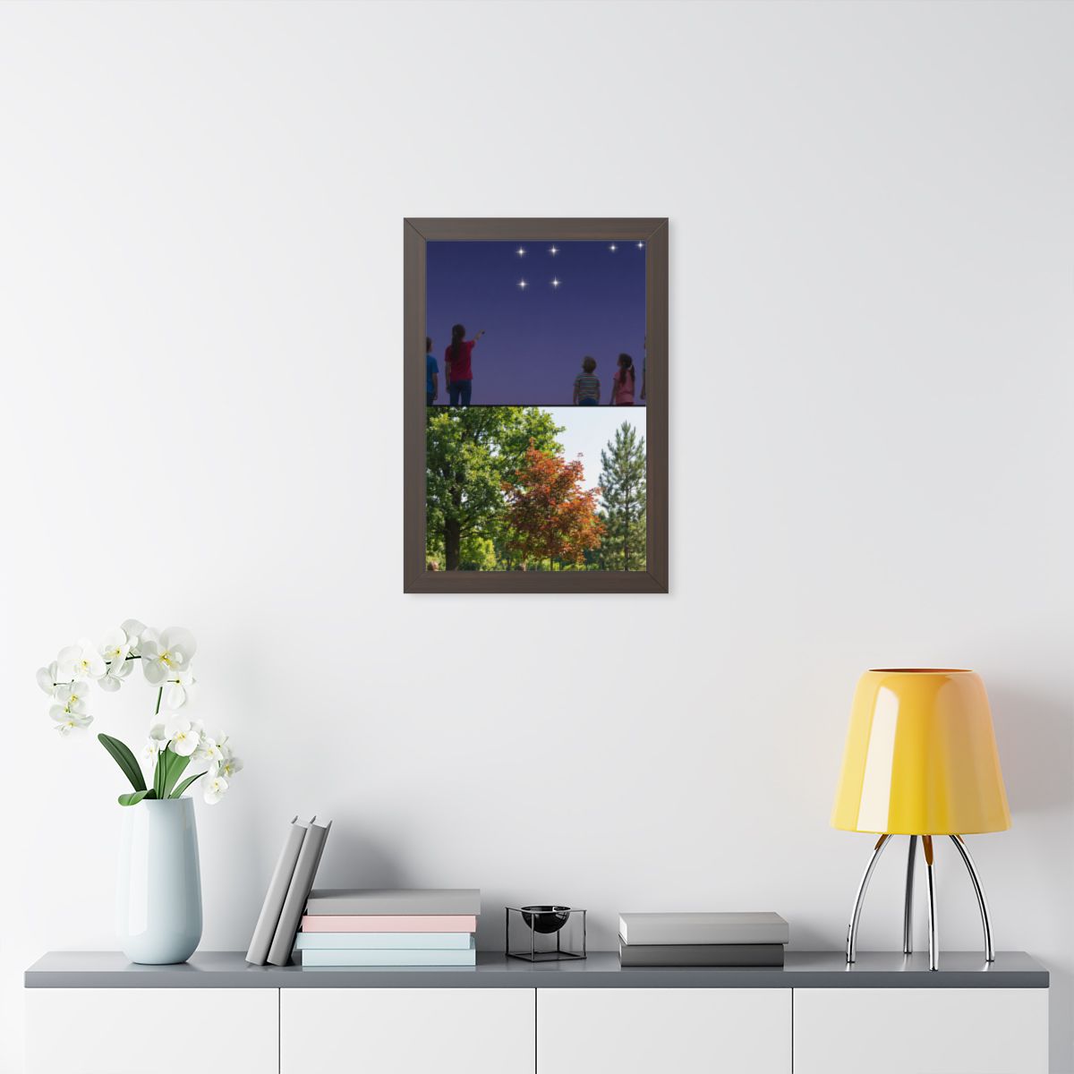 Framed Vertical Poster - Stardust & Forest Discovery —... |...