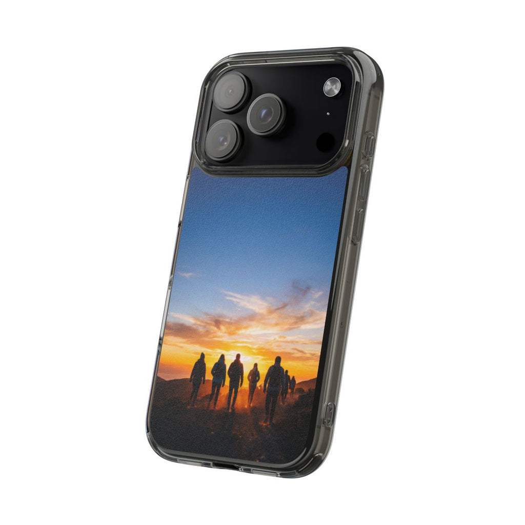 Clear Impact-Resistant Case - Sunset Peaks
