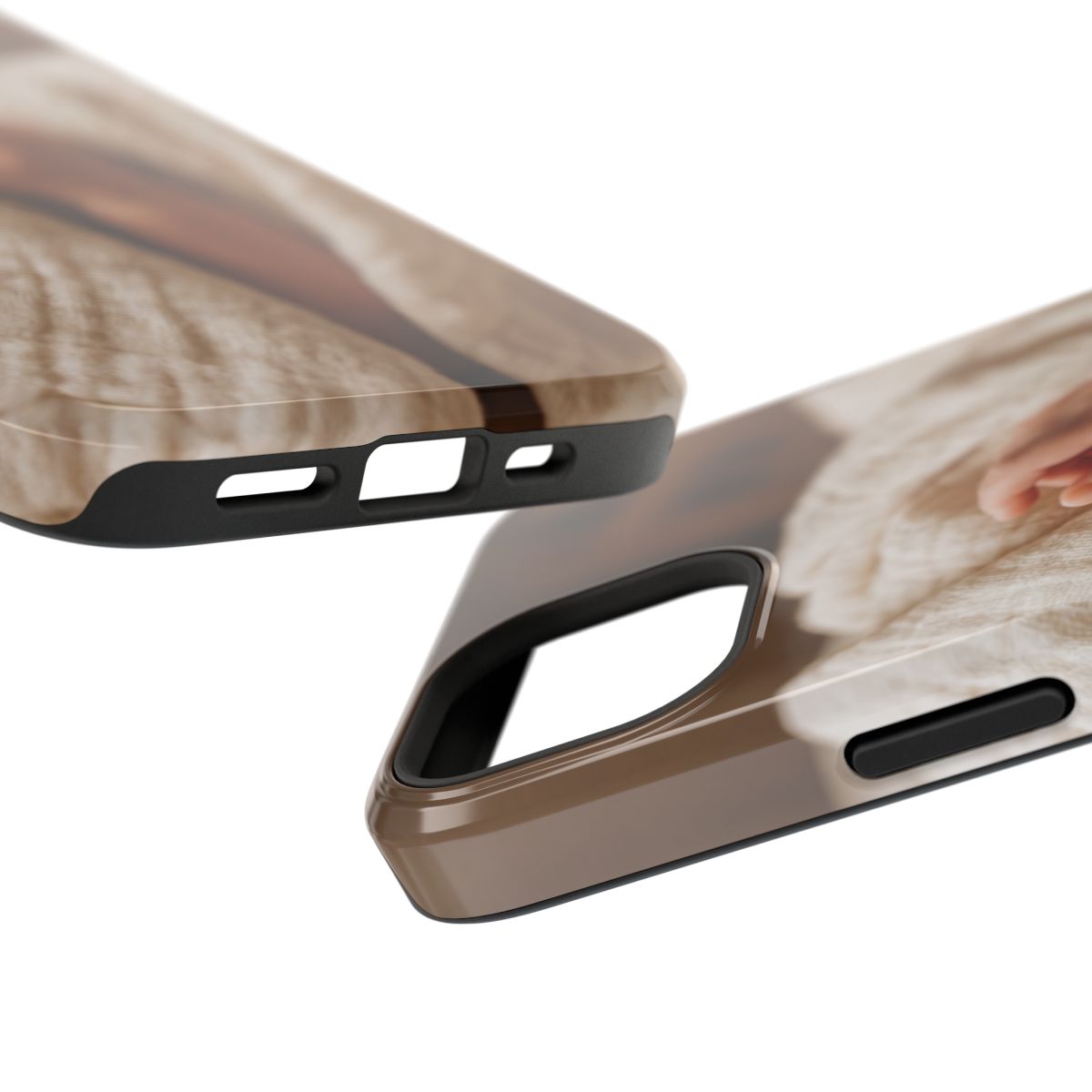 Impact-Resistant Cases - Warm Neutral Tech