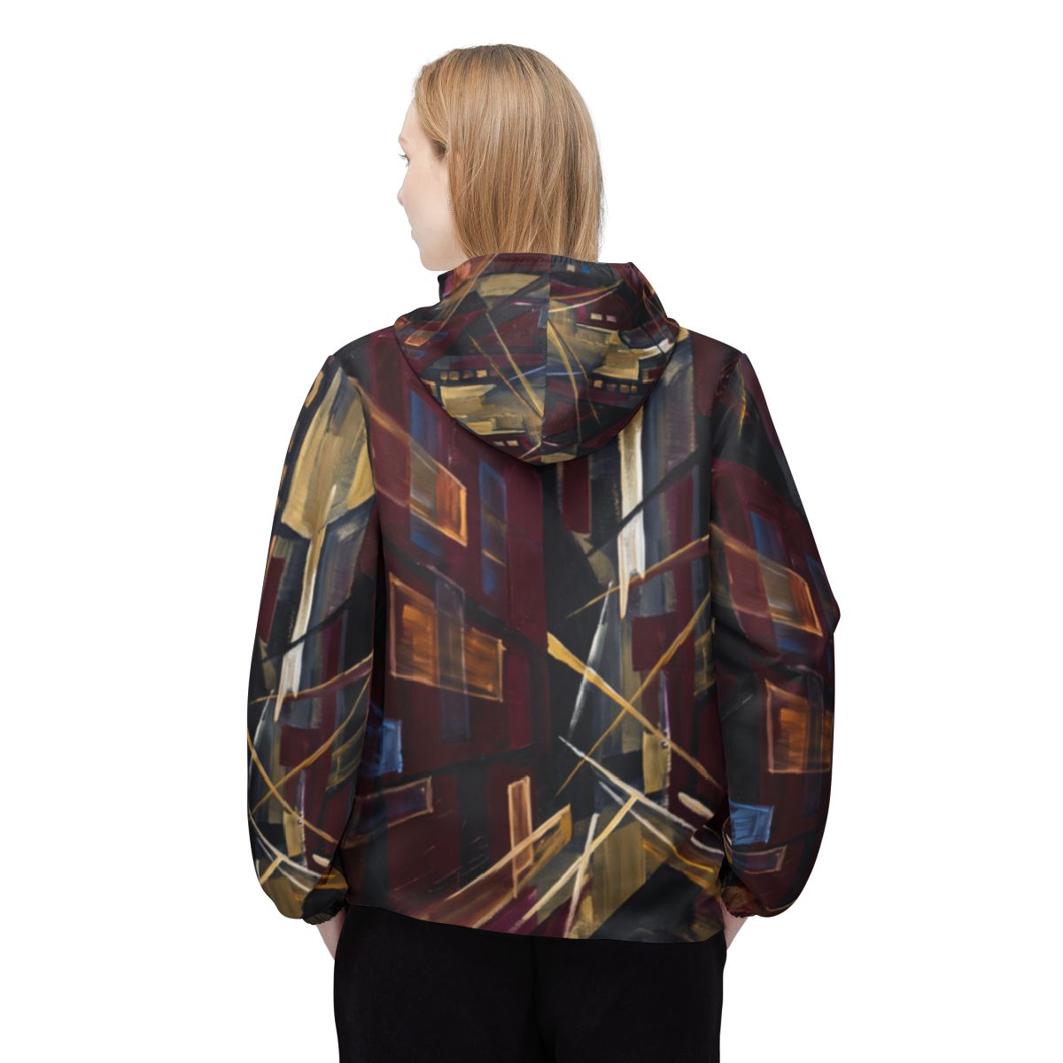 Unisex Windbreaker Jacket - Urban Storm | Echovira Gallery