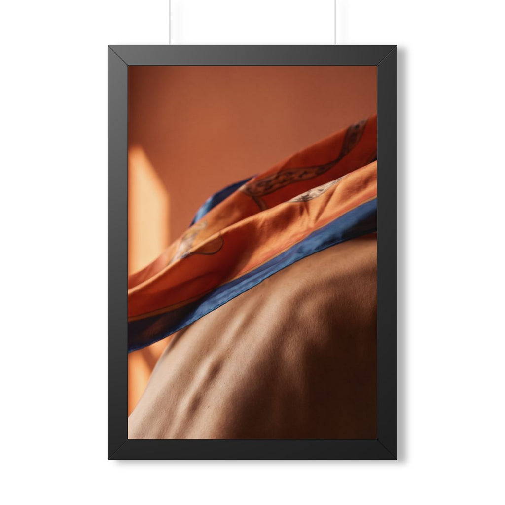 Framed Vertical Poster - Silk Silhouette — Black (11×14... |...